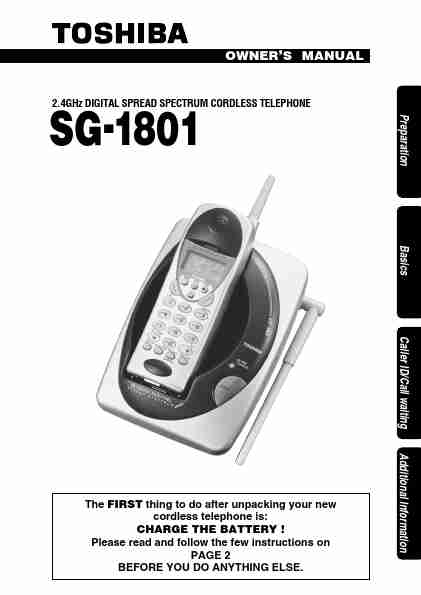 Toshiba Cordless Telephone SG-1801-page_pdf